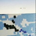 Tessuto mimetico digitale blu militare resistente all'acqua 1000D per zaino
