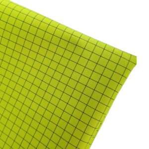 PA20/EEURL 300D 99% Polyester Carbon Ripstop Oxford Fabric PU Breathable FR coating for Anti-static Clothes